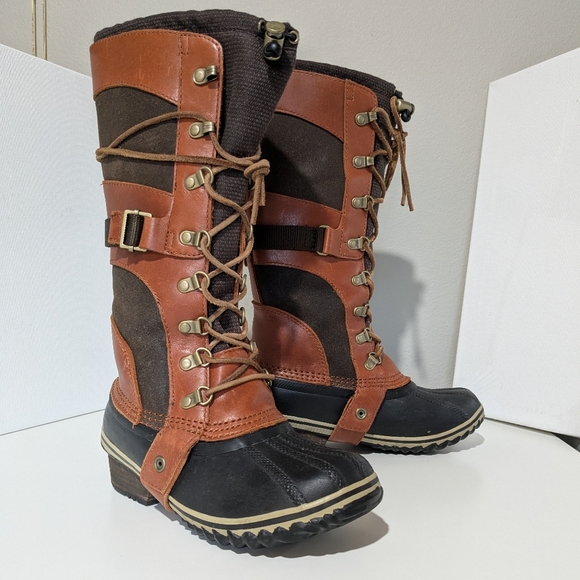 Sorel Conquest Carly Tall Winter Weather Boots 5.5 - Picture 1 of 12